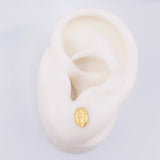 Topos Virgen Guadalupe Mate 0.9gr / 8mm Oro Amarillo 18K ©