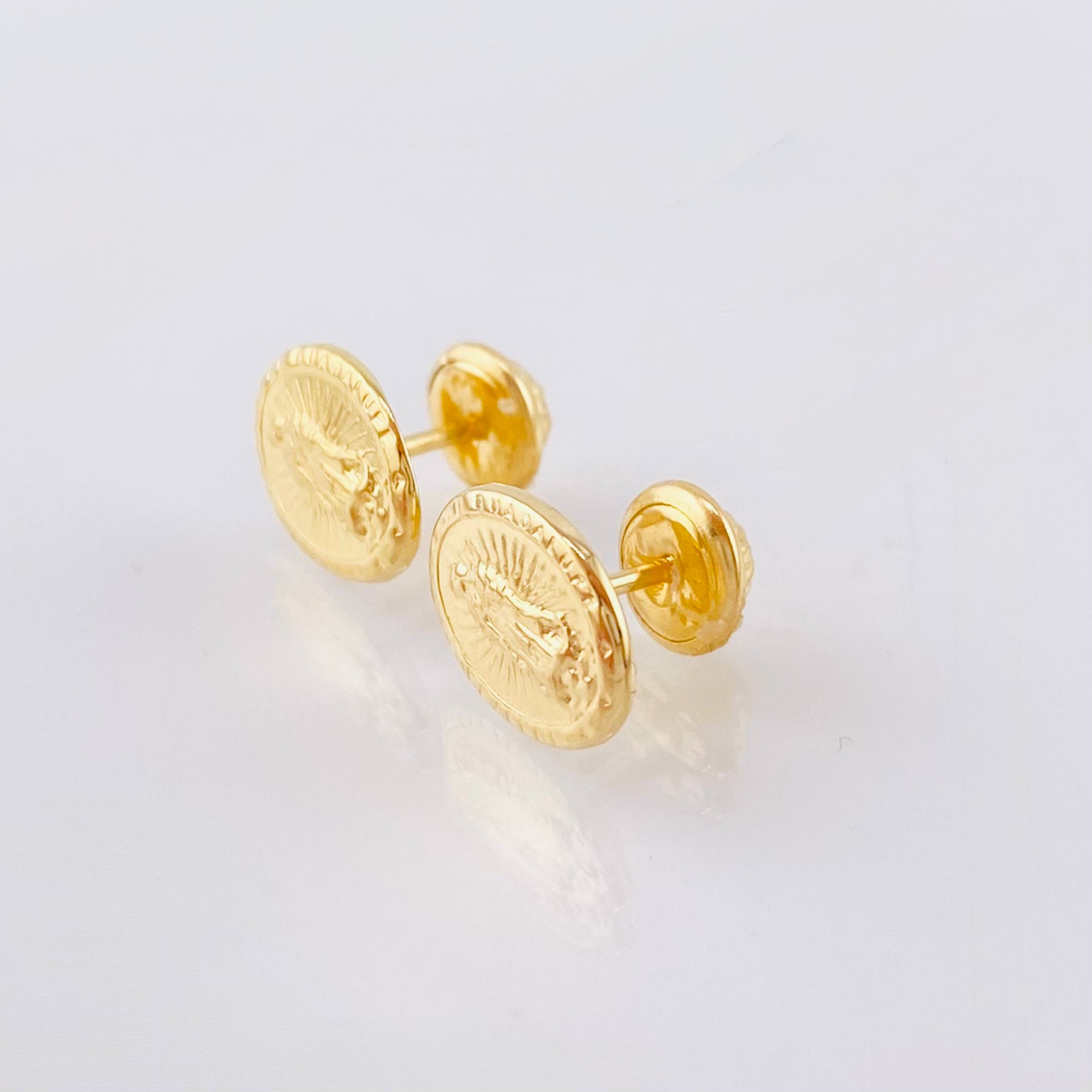 Topos Virgen Guadalupe 0.95gr / 10mm Oro Amarillo 18K