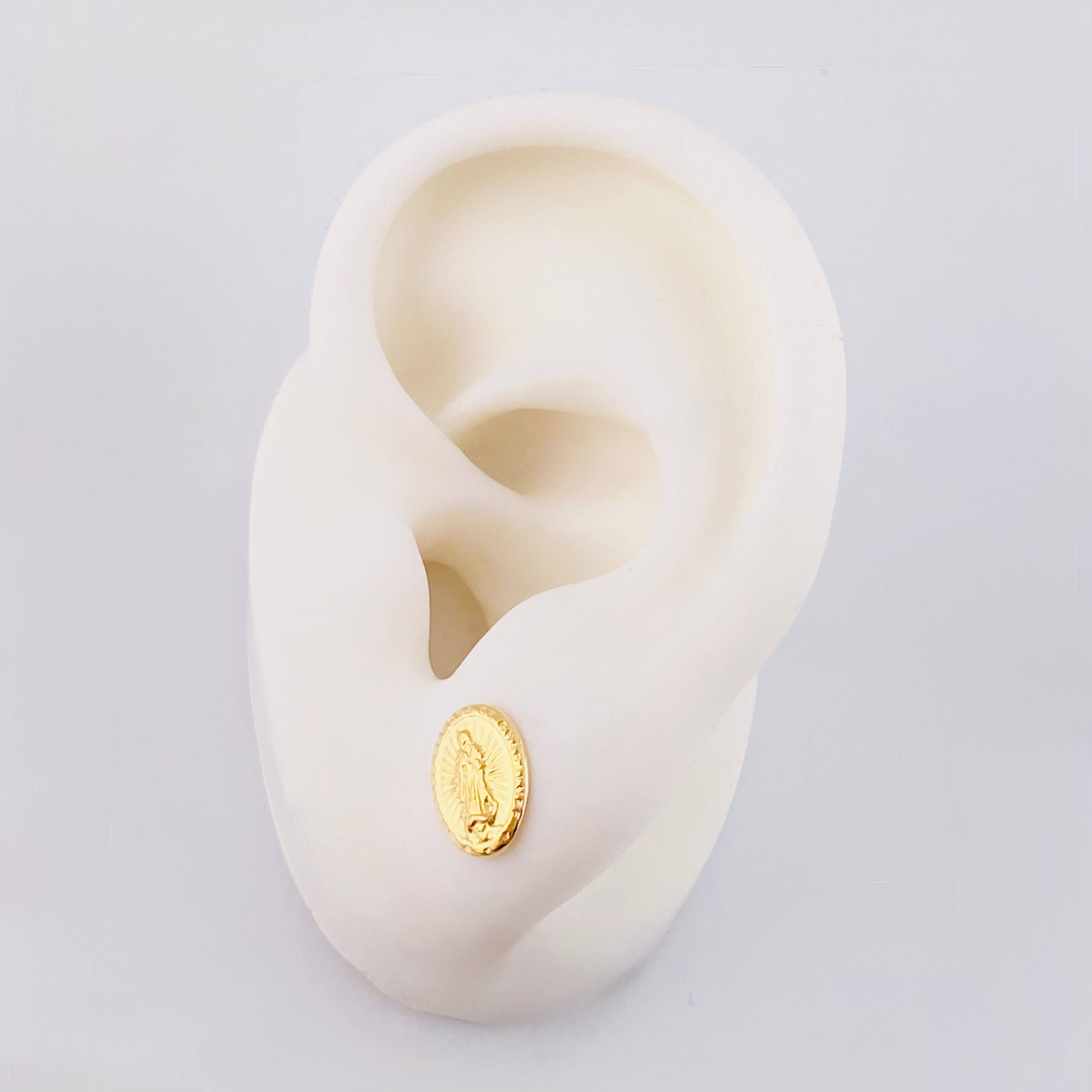 Topos Virgen Guadalupe 0.95gr / 10mm Oro Amarillo 18K