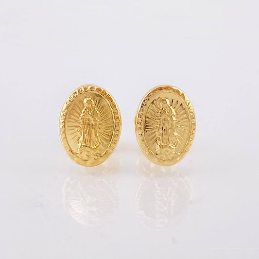Topos Virgen Guadalupe 0.95gr / 10mm Oro Amarillo 18K