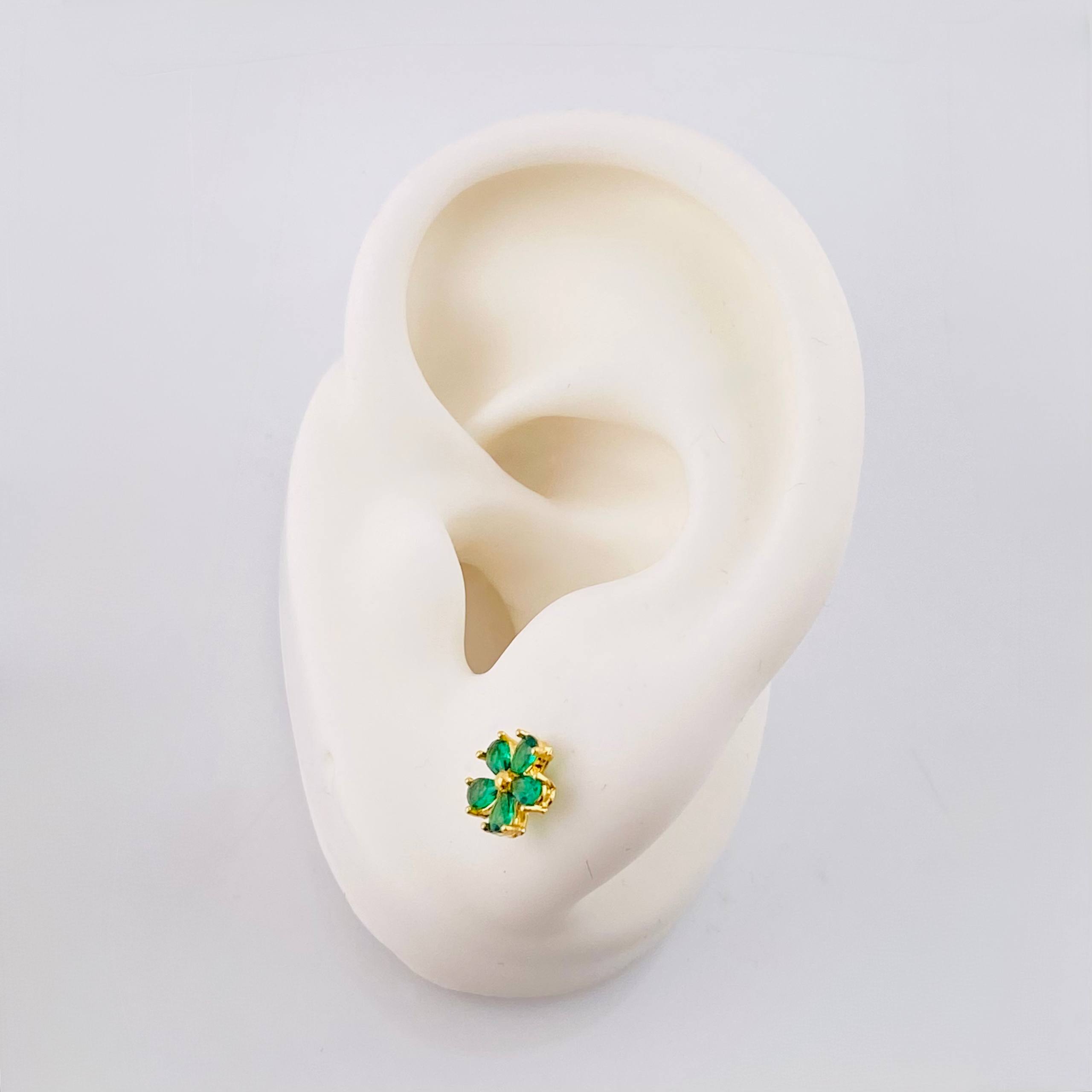 Topos Flor 5 Pétalos 1.1gr / 7mm Oro Amarillo 18K ©