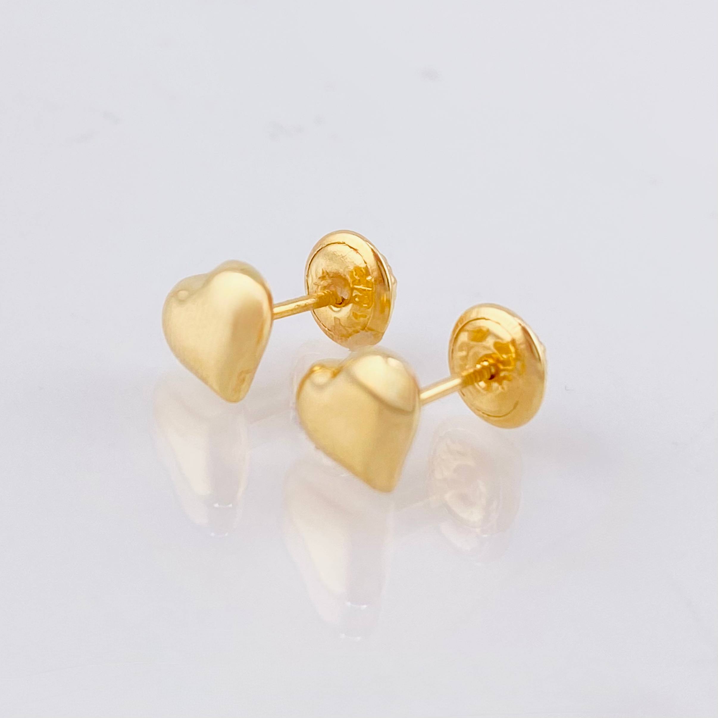 Topos Corazón 0.65gr / 6.1mm Oro Amarillo 18K ©