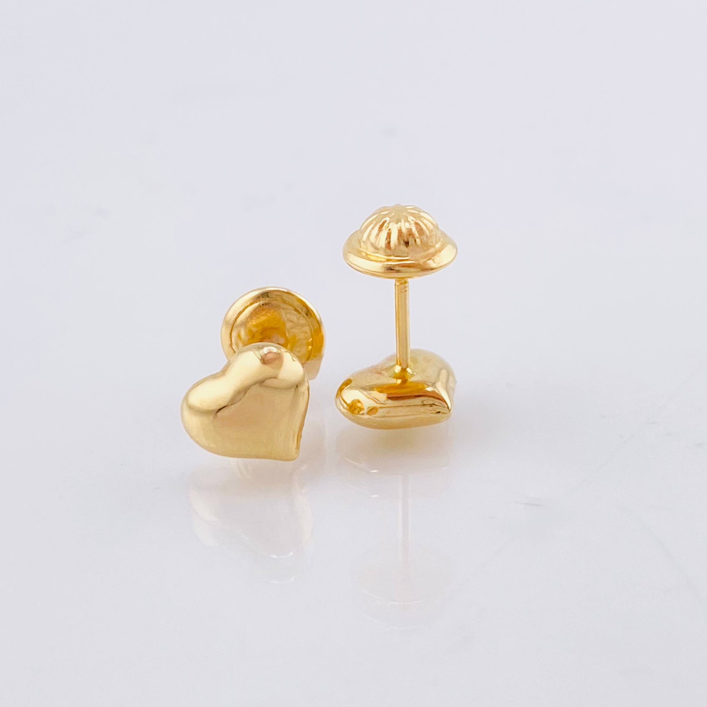 Topos Corazón 0.65gr / 6.1mm Oro Amarillo 18K ©