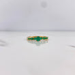 Anillo Solitario Churumbela 2.1gr / T6 / Esmeraldas 46pts Oro Amarillo 18K (Joya) &