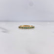 Anillo Argolla Churumbela 1.65gr / T6 / Esmeraldas 12pts  Oro Amarillo 18K (Joya) &