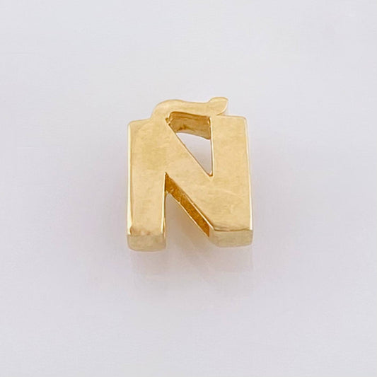 Herraje Tambor Letra Ñ 0.55gr / 7mm Oro Amarillo 18K