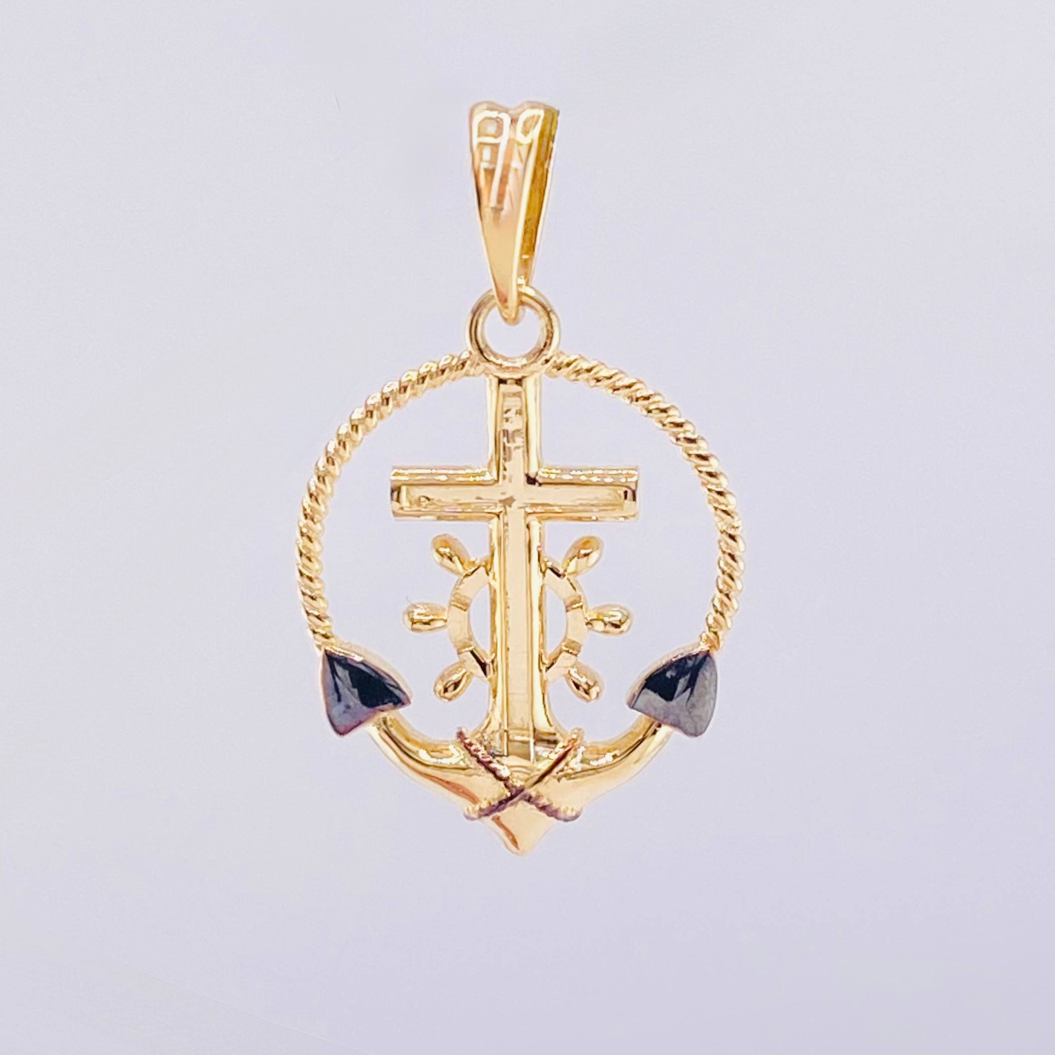 Dije Ancla Timon 2.15gr / 2.5cm / Oro Amarillo 18K