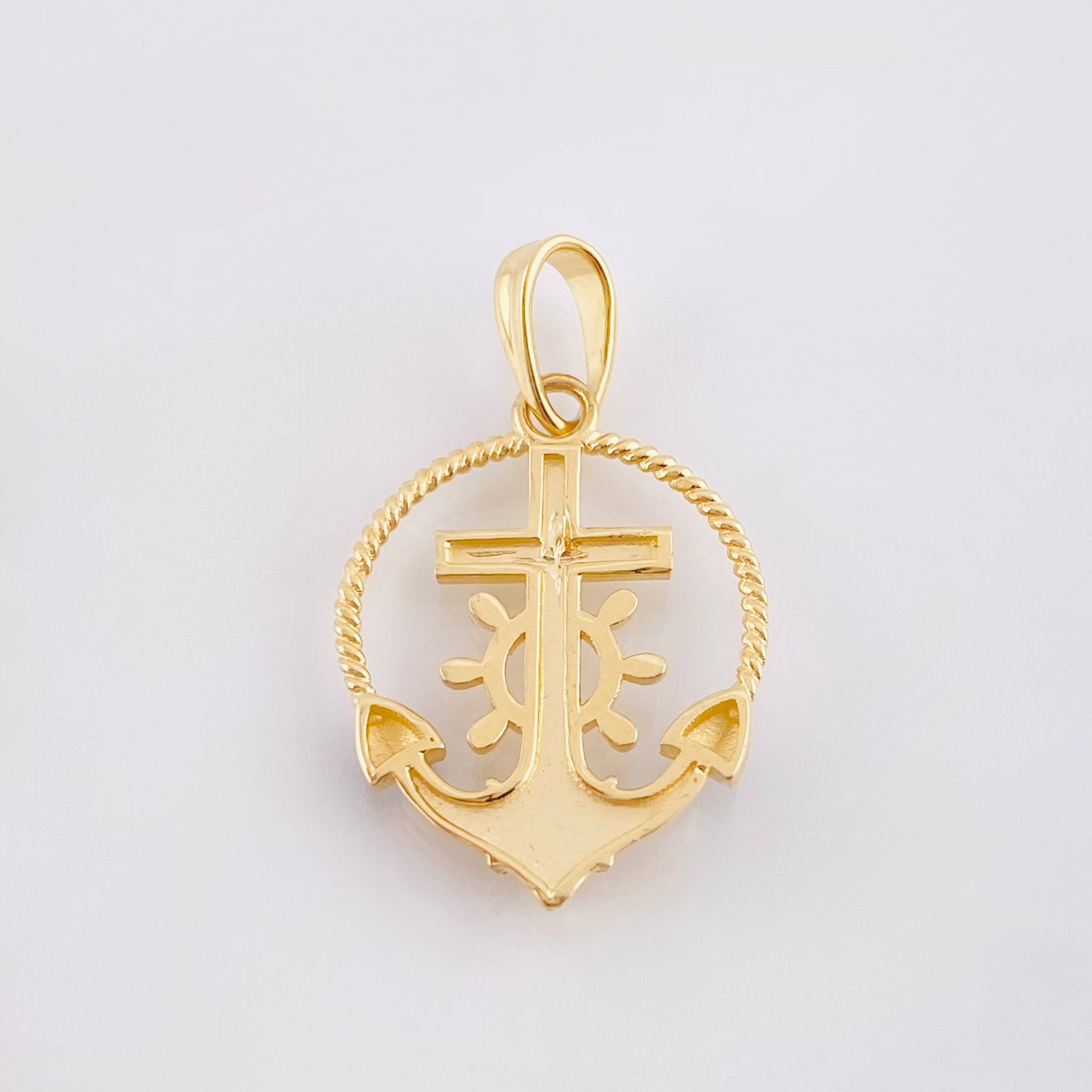 Dije Ancla Timon 2.15gr / 2.5cm / Oro Amarillo 18K