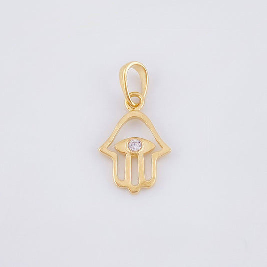 Dije Mano Hamsa 0.95gr / 2cm / Oro Amarillo 18K