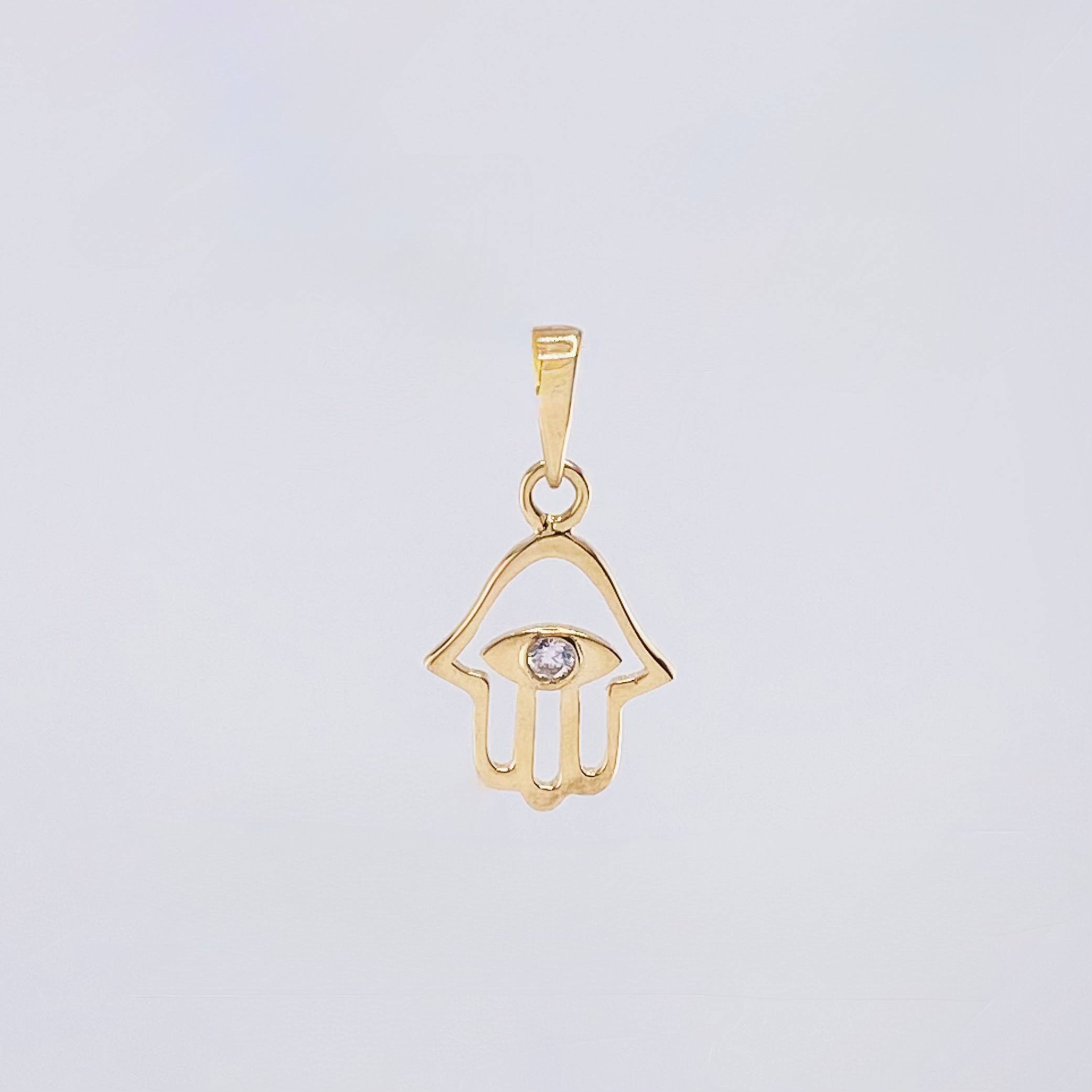 Dije Mano Hamsa 0.95gr / 2cm / Oro Amarillo 18K