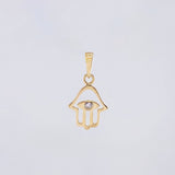 Dije Mano Hamsa 0.95gr / 2cm / Oro Amarillo 18K