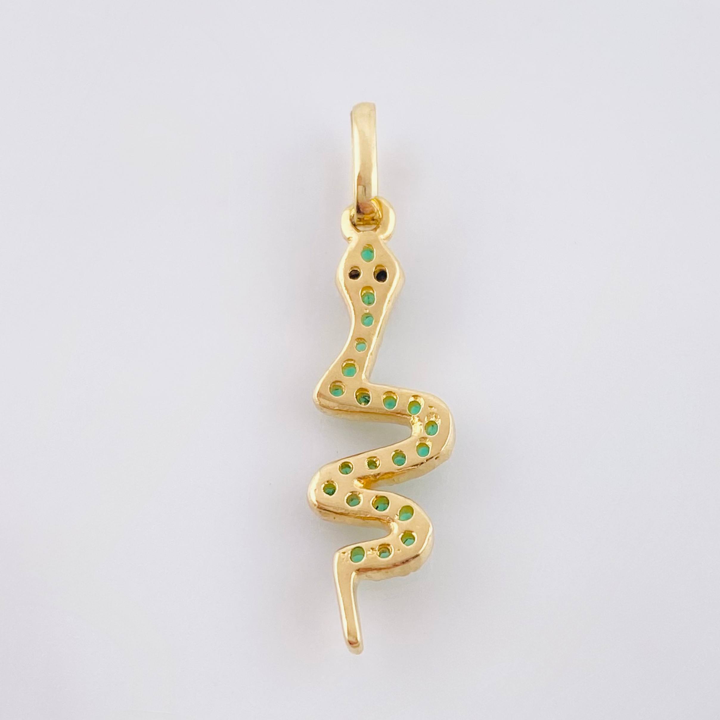 Dije serpiente 1.15gr / 2.6cm / Oro Amarillo 18K