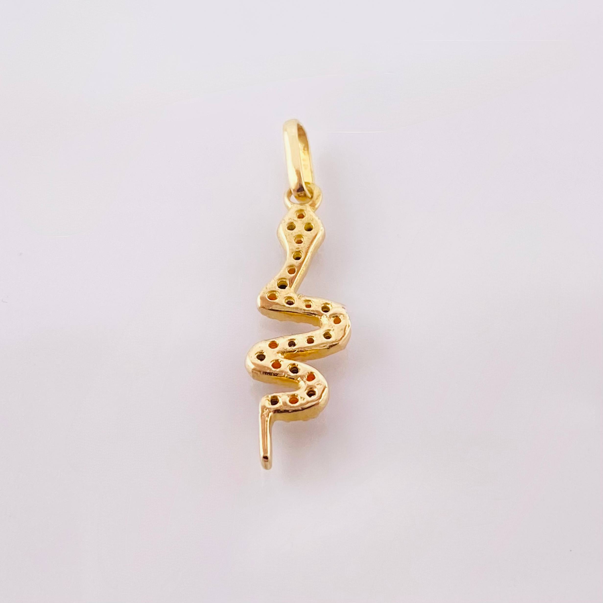 Dije serpiente 1.15gr / 2.6cm / Oro Amarillo 18K