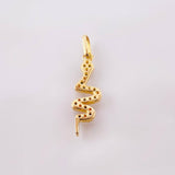 Dije serpiente 1.15gr / 2.6cm / Oro Amarillo 18K