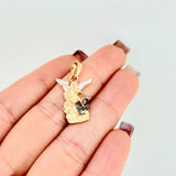 Dije San Miguel Arcangel 2.35gr / 2.8cm / Dos Oros Amarillo Blanco 18K ©