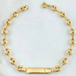 Pulso Bebé GC Placa Bordeada 2.75gr / 17cm / Oro 18K