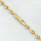Pulso Bebé GC Placa Bordeada 2.75gr / 17cm / Oro 18K