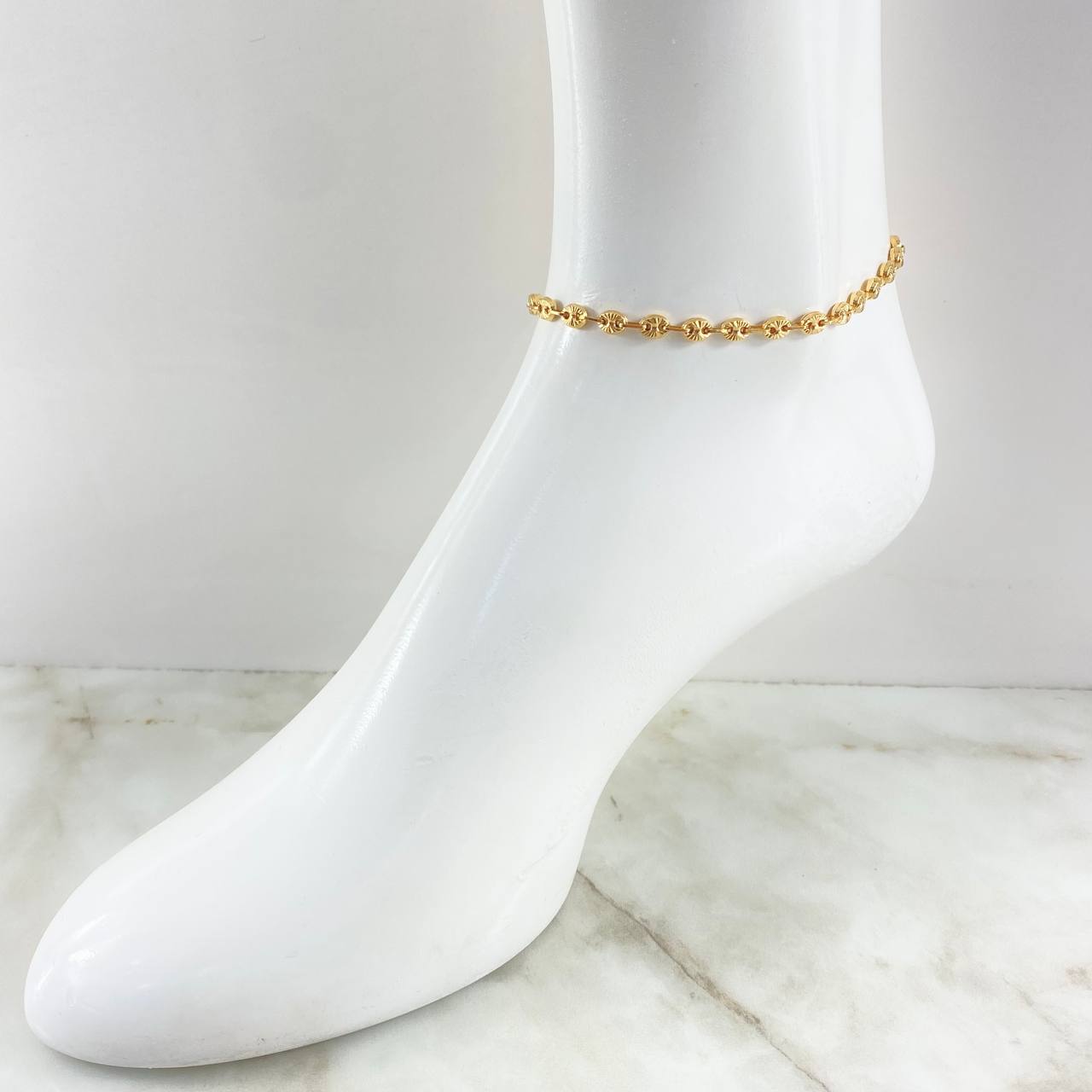 Tobillera GC 5.75gr / 24cm / Oro 18K