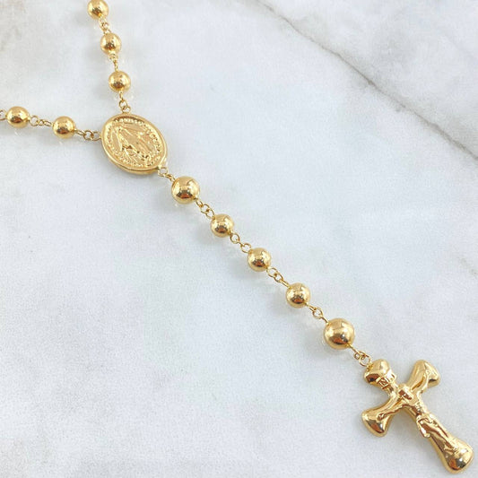 Rosario Virgen Milagrosa 15.85gr / 65cm / Oro 18K ©