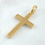 Dije Cruz Malla 2.2 g / 3.8 cm Oro Amarillo 18K