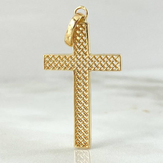 Dije Cruz Malla 2.4gr / 4.1cm / Oro 18K ©