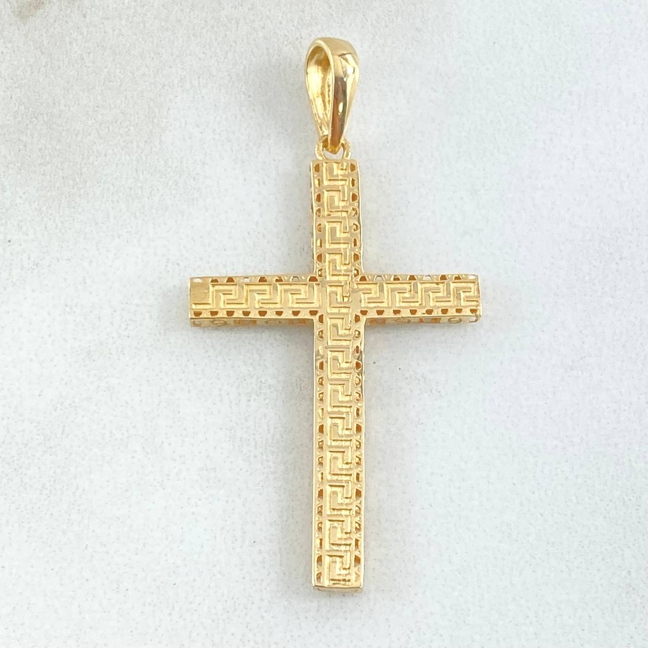 Dije Cruz Tribal 1.9gr / 4.1cm / Oro 18K ©