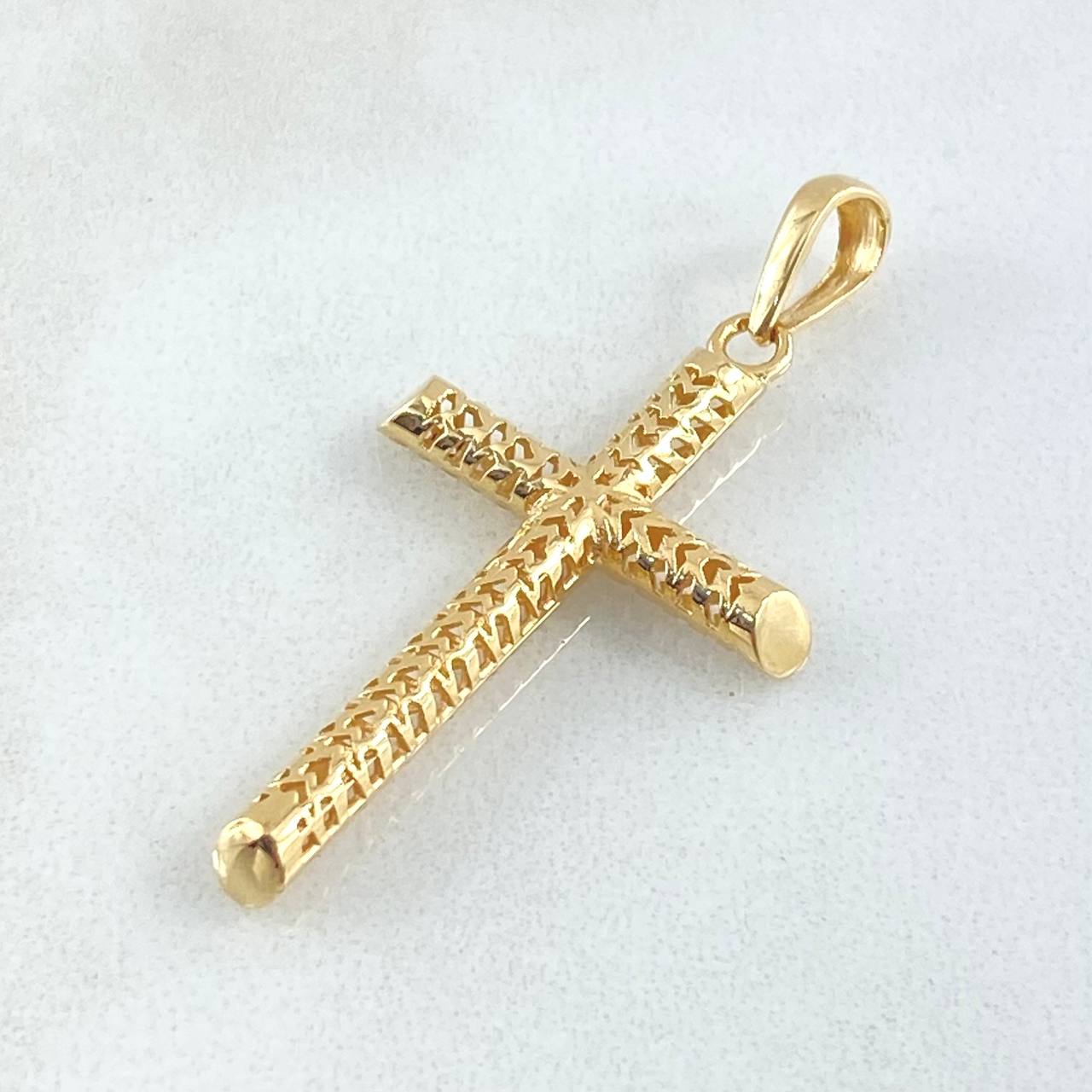 Dije Cruz Malla 2.05gr / 4cm / Oro 18K