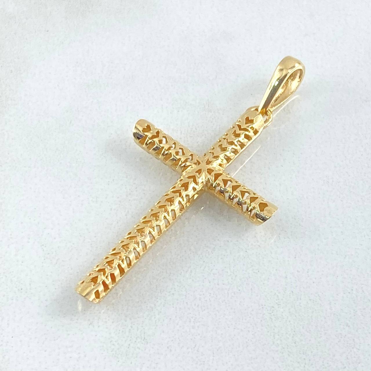 Dije Cruz Malla 2.05gr / 4cm / Oro 18K