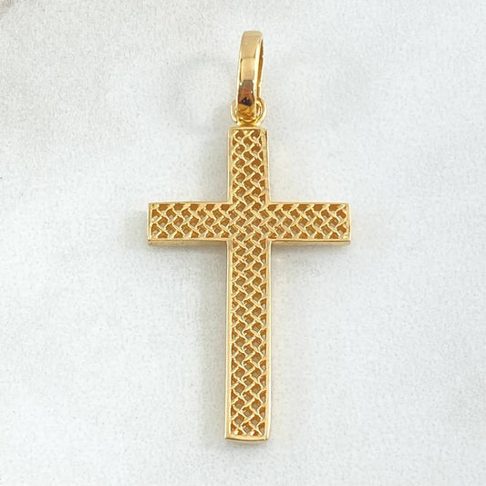Dije Cruz Malla 2.25 g / 4.1 cm Oro Amarillo 18K