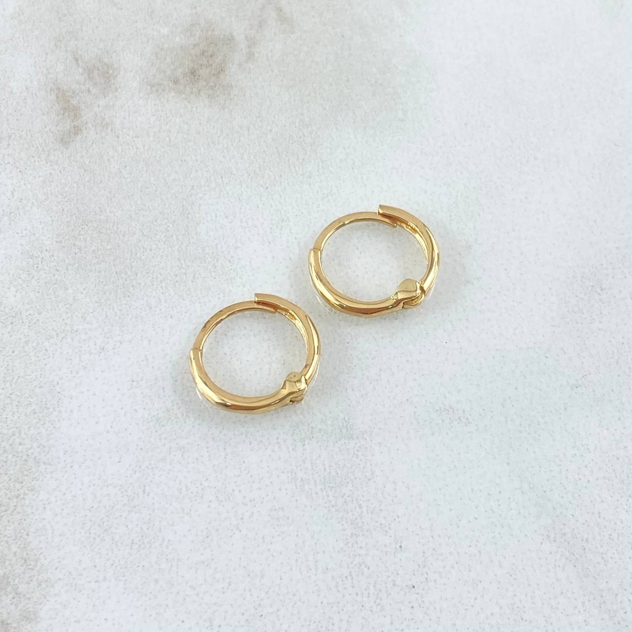 Candongas Lisas 1.05gr / 1cm Oro Amarillo 18K