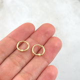 Candongas Lisas 1.05gr / 1cm Oro Amarillo 18K