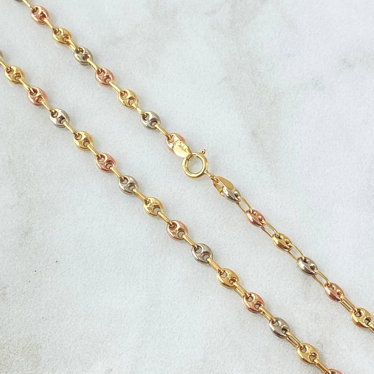 Cadena GC 5.3gr / 50cm / 3.3mm Lisa Tres Oros 18K *