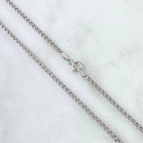 Cadena Franco 3.25gr / 45cm / 2mm Oro Blanco +4 18K ©