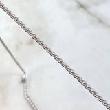 Cadena Franco 3.25gr / 45cm / 2mm Oro Blanco +4 18K ©