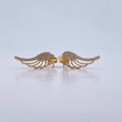 Topos Alas 1.8gr / Circones Blancos Oro Amarillo 18K &