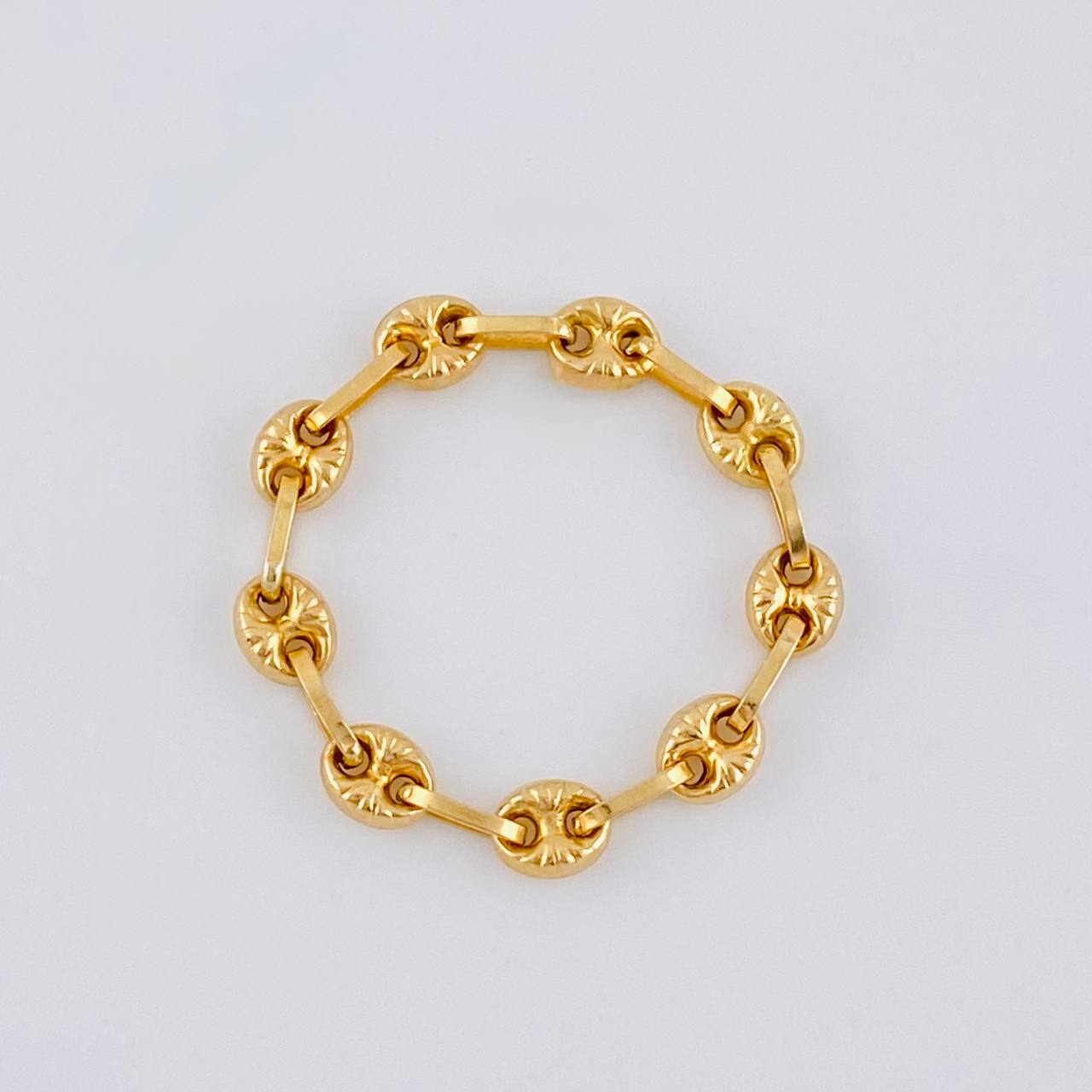 Anillo Gc Diamantado 0.75 g / T6 3/4 - 6 1/2 Oro Amarillo 18K