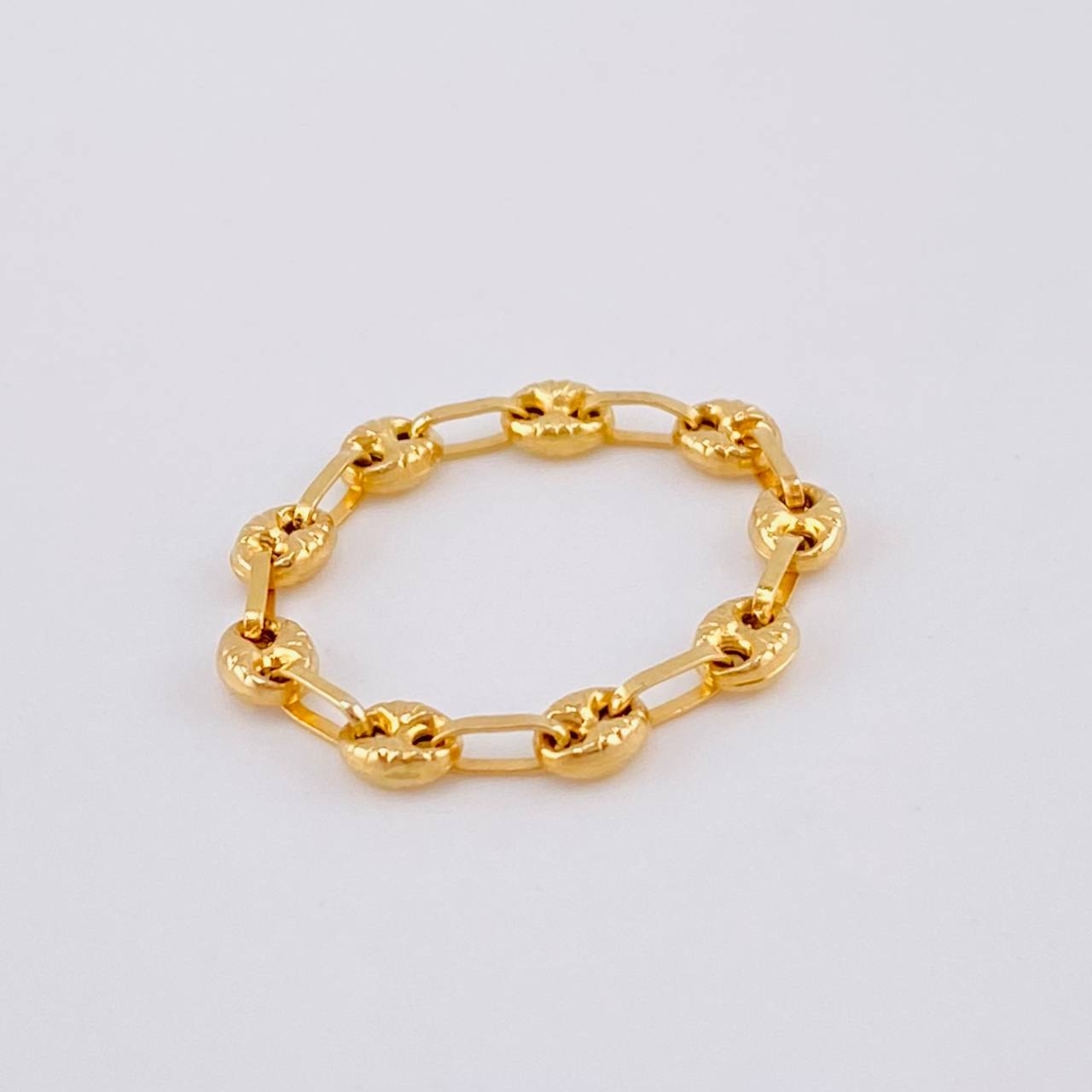 Anillo Gc Diamantado 0.75 g / T6 3/4 - 6 1/2 Oro Amarillo 18K