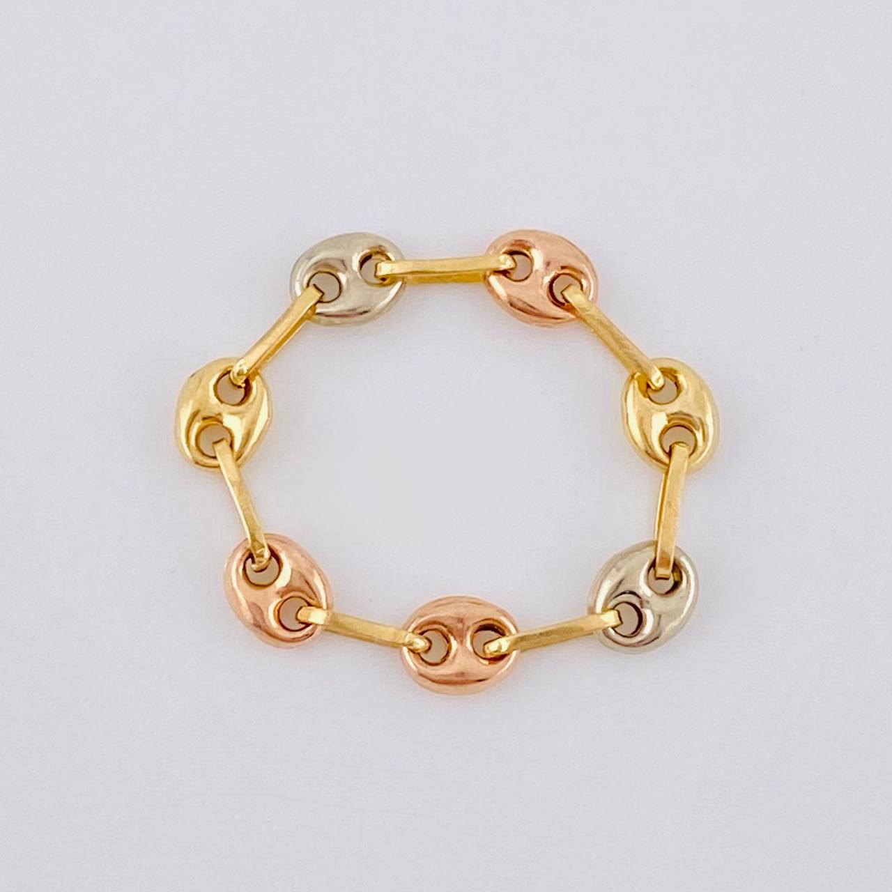 Anillo Gc 0.45 g / T3 - 2 3/4 Tres Oros 18K
