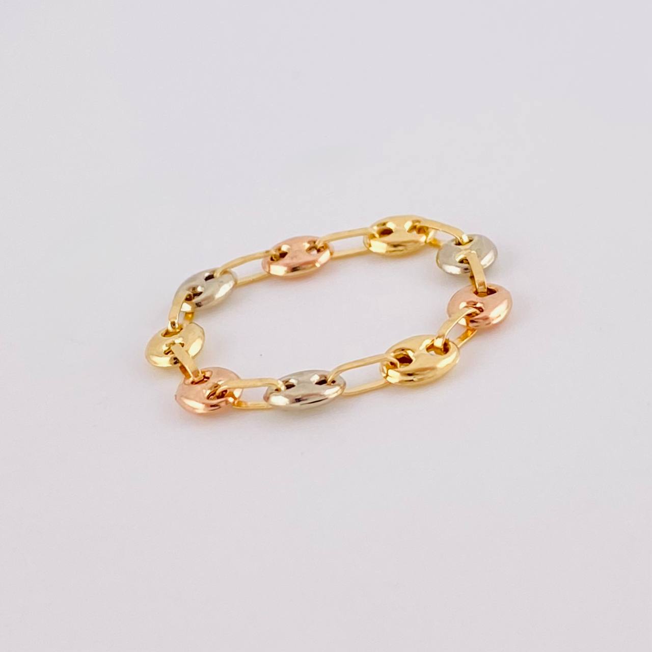 Anillo Gc 0.8 g / T9 3/4 - 10 Tres Oros 18K