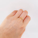 Anillo Gc 0.8 g / T9 3/4 - 10 Tres Oros 18K