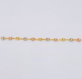 Herraje Gc 0.65 g / 7.5 cm Tres Oros 18K