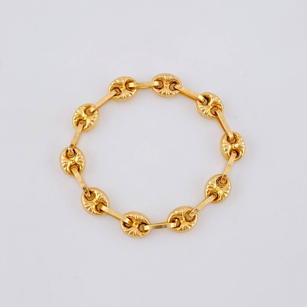 Anillo Gc Diamantado 0.85 g / T9 3/4 - 9 1/2 Oro Amarillo 18K