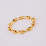Anillo Gc Diamantado 0.85 g / T9 3/4 - 9 1/2 Oro Amarillo 18K
