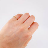 Anillo Gc 0.85 g / T8 - 7 3/4 Tres Oros 18K
