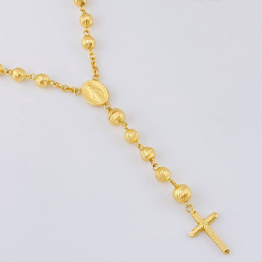 Rosario Virgen Milagrosa 20.5 g / 66.6 cm / 7mm-6 mm Oro Amarillo 18K