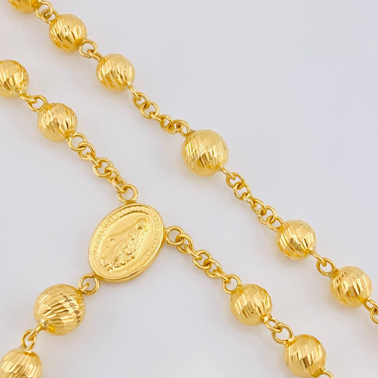 Rosario Virgen Milagrosa 20.5 g / 66.6 cm / 7mm-6 mm Oro Amarillo 18K