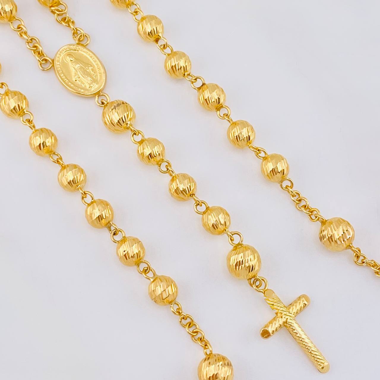 Rosario Virgen Milagrosa 20.5 g / 66.6 cm / 7mm-6 mm Oro Amarillo 18K