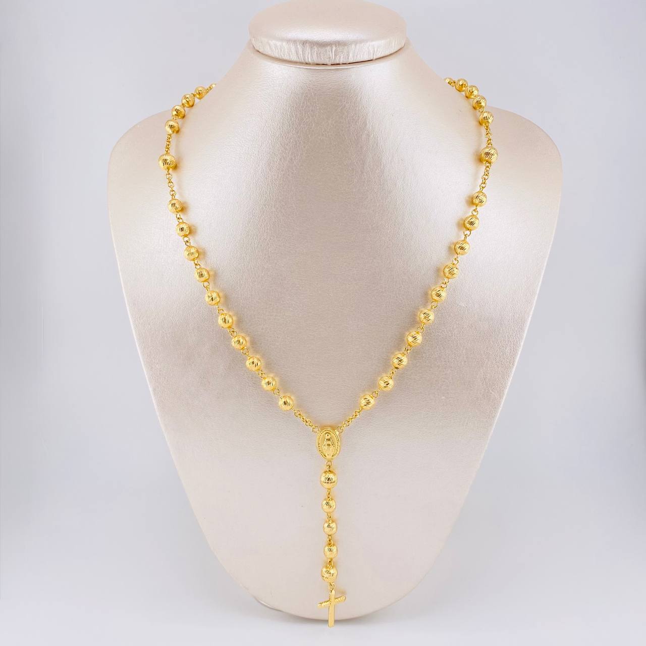 Rosario Virgen Milagrosa 20.5 g / 66.6 cm / 7mm-6 mm Oro Amarillo 18K