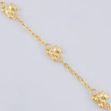 Pulso Bebé Aro Seguido Oso 1.7 g / 15.5 cm / 1.6 mm Oro Amarillo 18K