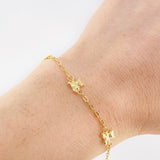 Pulso Bebé Aro Seguido Oso 1.7 g / 15.5 cm / 1.6 mm Oro Amarillo 18K